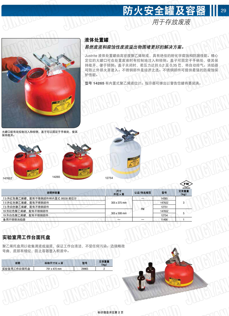 JUSTRITE，美國杰斯瑞特，justriteI型安全罐,柴油汽油存放罐，酒精松香水安全存儲罐，防火安全罐，防爆安全罐