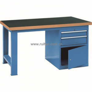 重型工作臺(tái)高分子桌板帶兩抽單門柜，GF1500-C，GF1800-C，GF2000-C